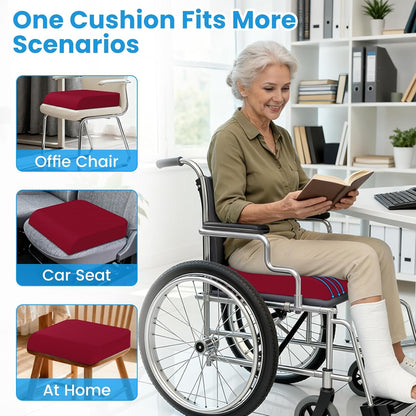 Wheelchair Seat Cushion Cooling Gel Memory Foam Chair Cushion