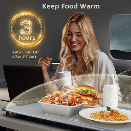 Food Warming Mat, Silicone Electric Warming Tray with 3 Modes Temperature & Fast Heating, Raised Feet Protects Table, Roll Up Buffet Hot Plates Heat Pad, Portable Food Warmer for Parties Home Travel