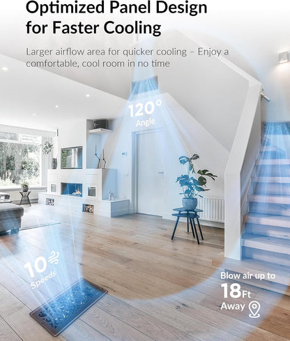 Howeall 4" x 10" Super Quiet Register Booster Fan - Upgrade Smart Register Vent with Ionizer and Dual Intelligent Thermostat Control - Heating Cooling Vent Fan Booster - Charleston Design (ORB)