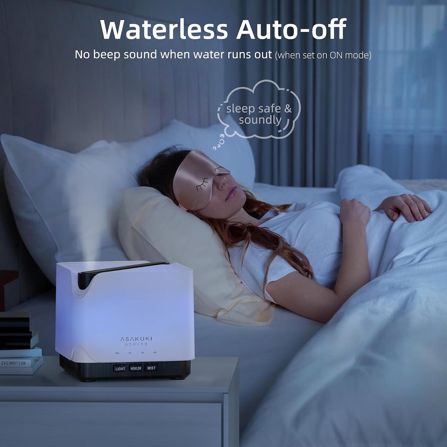 ASAKUKI Essential Oil Diffuser Smart WiFi Humidifier 700 ml | Easy Connect with Alexa and Google Home, Phone App & Voice Control, Customized Schedule Timers and LED Light