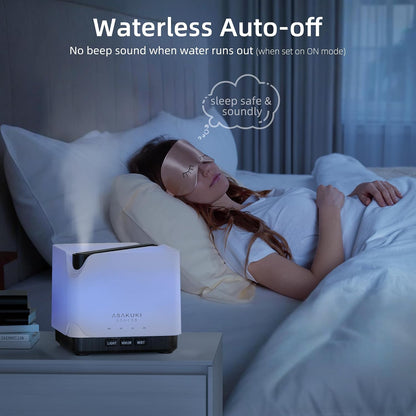 ASAKUKI Essential Oil Diffuser Smart WiFi Humidifier 700 ml | Easy Connect with Alexa and Google Home, Phone App & Voice Control, Customized Schedule Timers and LED Light