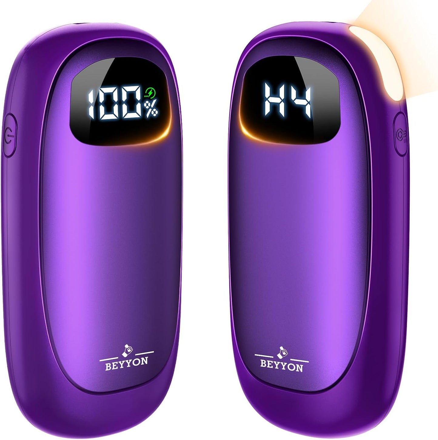 Hand Warmers Rechargeable-Electric Hand Warmers, Max 16 Hrs Warmth Up to 127℉, LED Display & Flashlight, Dual-Side Heating Portable Heater for Golf Hunting Camping for Men Women, Valentine's Day Gifts