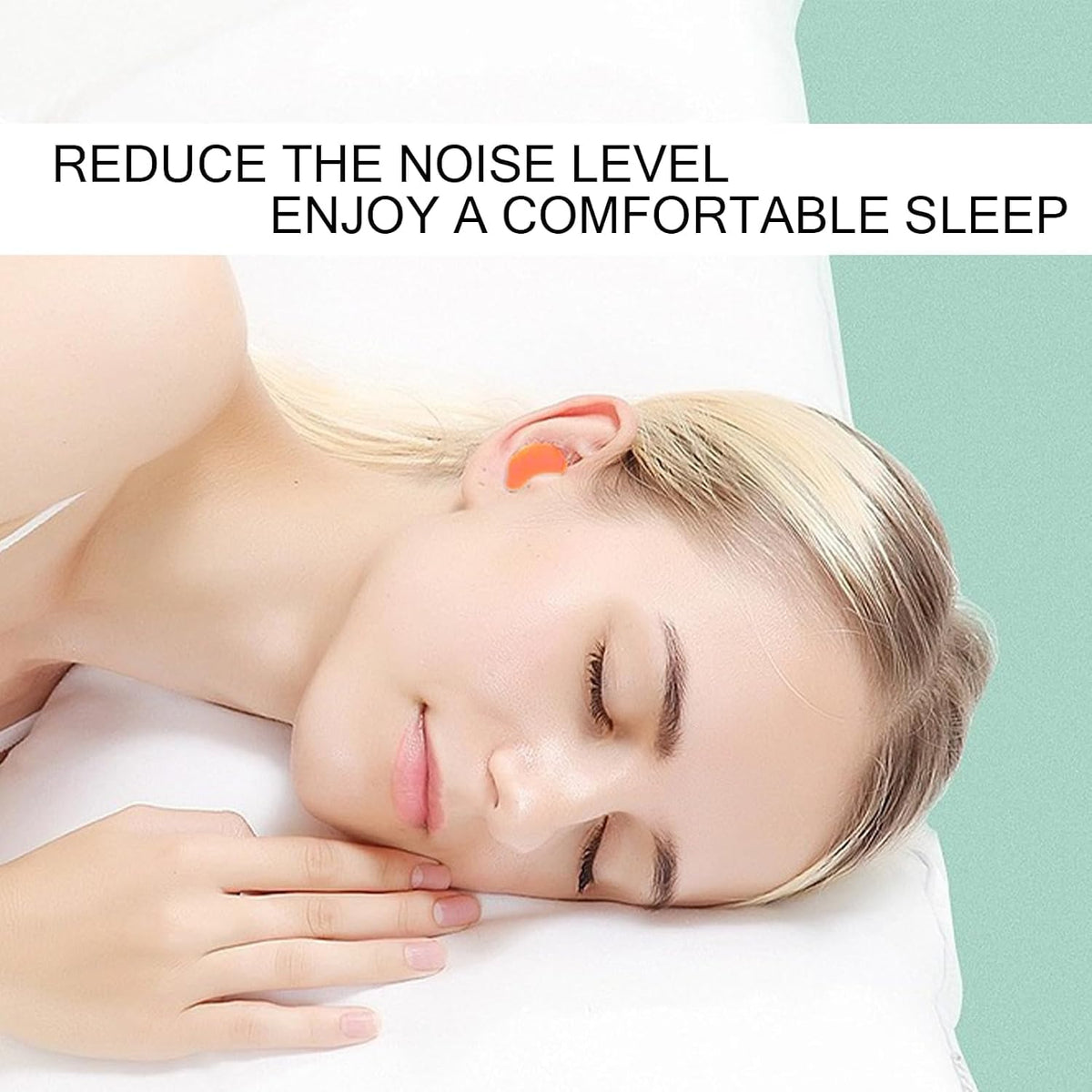 18 Pairs Reusable Silicone Ear Plugs Sleeping Moldable Soft Noise Cancelling Earplugs Sound Blocking Ear Plugs for Swimming, Travel, Snoring, Concerts(Blue, Orange, Rose Red)