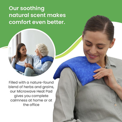 Nature Creation Microwaveable Herbal Heating Pad - Microwave Heating Pad for Neck and Shoulders, Cold & Hot Pack, Heat Pack Warming Pad, Microwavable Heating Pads - Pack of 1 (Lavender Flowers)