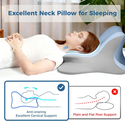 Reading Pillow for Bed, Leaning, Lying and Prone, Ergonomic Memory Foam Bed Wedge Pillow for Headboard, Floor Cushions, Chin & Back Support Pillows on Bedrest Couch Floor- Grey