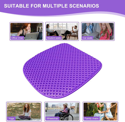 Gel Seat Cushion for Long Sitting Seat Pad For Car Office Chair Wheelchair