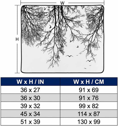 Magnetic Fireplace Cover Tree Branches Bird Fireplace Screen Decorative Brown Black Twigs Deadwood Insulation Fireplace Blocker Save Energy Fireplace Draft Stopper Covers for Living Room 45x34 Inch