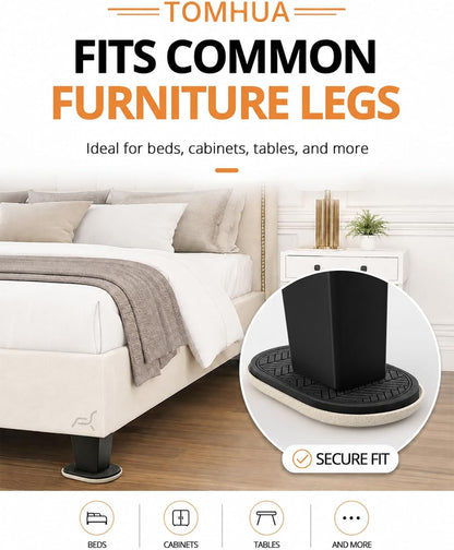Furniture Sliders for Hardwood Floors Felt Heavy-Duty Furniture Movers | 8 Pack 9-1/2" Oval Reusable Furniture Slider with Extra Thick Design Beige Felt Sliders for Hard Surfaces Effortless Moving