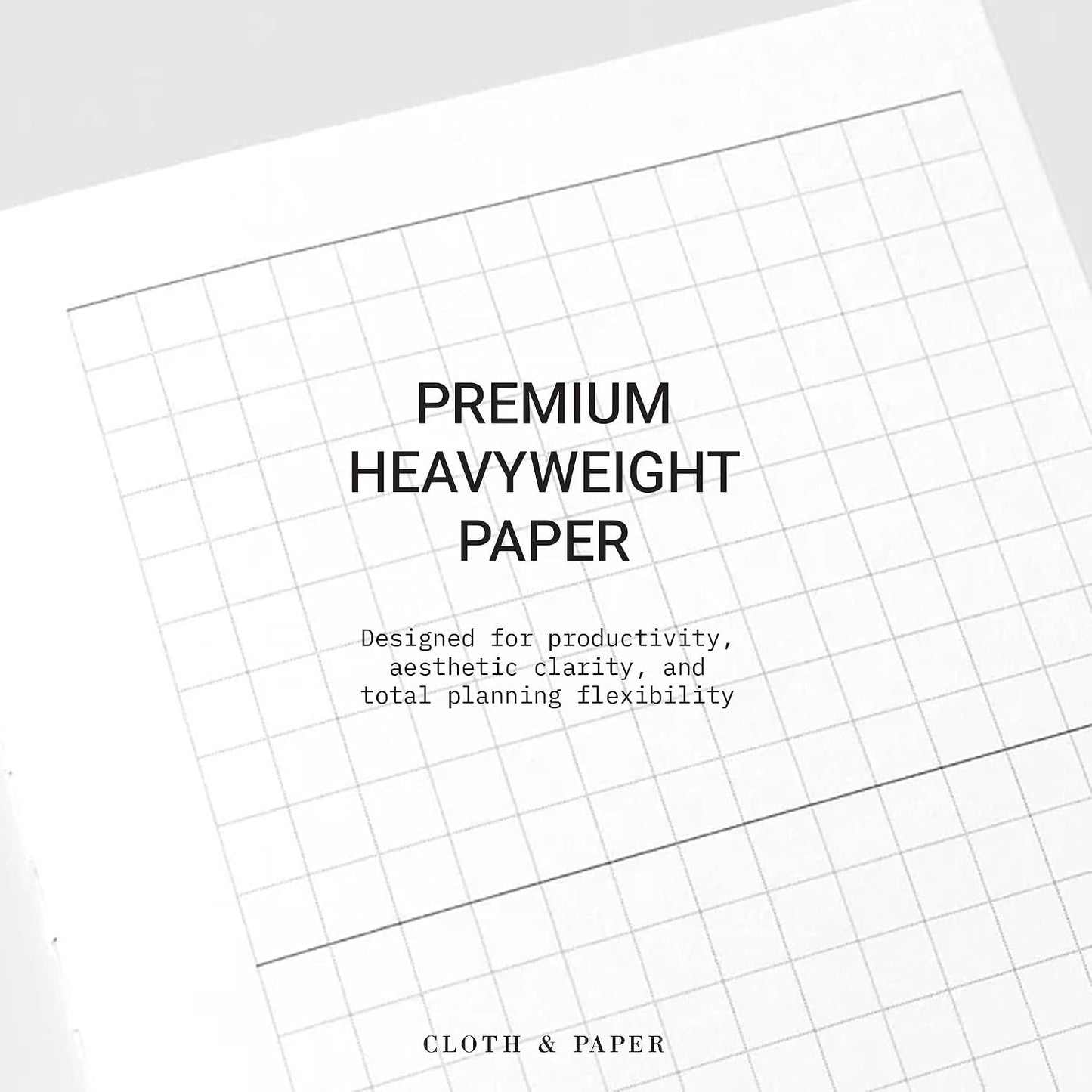 Cloth & Paper Travel Notebook | Daily Wellness Planner – Smoked Salt | Pocket Plus Wellness Planner 3.2" x 6" | Habit Tracker & Self Care Journal for Goals, Gratitude & Reflection – Soft Touch Cover