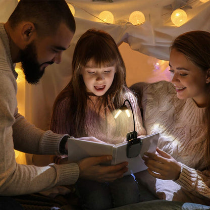 Vekkia 14 LED Rechargeable Book Light for Reading at Night | Eye-Care Reading Light for Books in Bed/180° Adjustable, Clip on Lamp/3 Color Temperatures, Lightweight