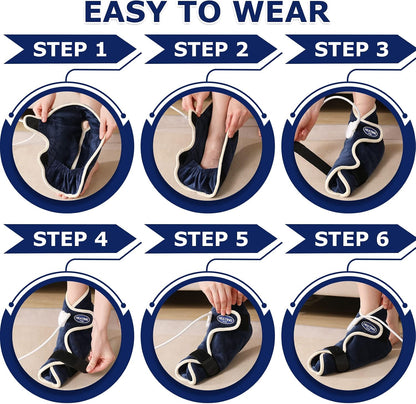 CAMECO 1 Pack Foot Ankle Heating Pad for Neuropathy Pain Relief, 86℉-158℉ Electric Heated Foot Warmer for Achilles Tendinitis & Plantar Fasciitis, Under Desk Heat Therapy Wrap Booties for Women Men