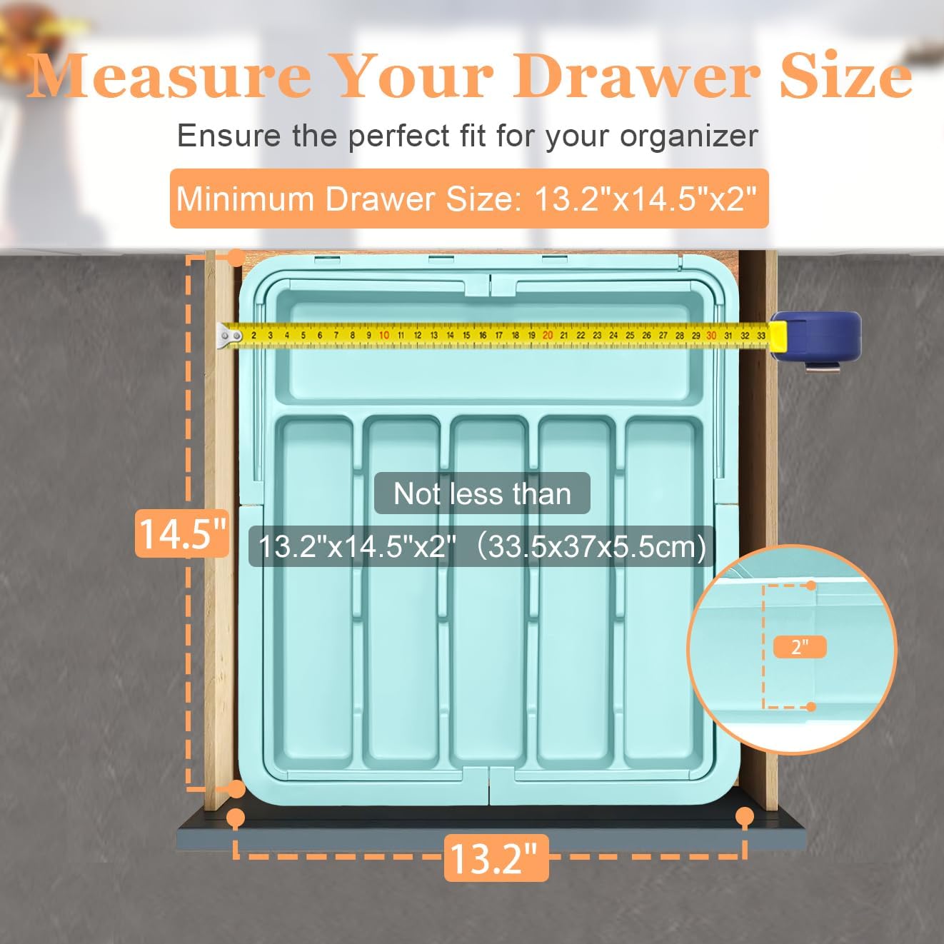 Large Silverware Drawer Organizer Expandable Kitchen Utensil Organizer BPA Free Flatware Cutlery Holder Tray Adjustable Plastic Drawer Divider Storage for Forks Knives 6-9 Slots White