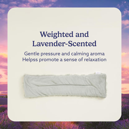 warmies Microwavable Shoulder Heating Pad, Neck Warmer & Heat Pack, Snowy | Steady Pressure, Cooling Relief, Scented with Calming French Lavender, Microwave 30 sec, Freeze 2-3 hrs, Soft Faux Fur