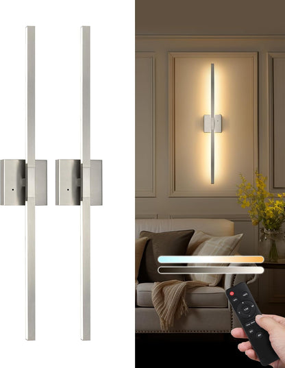 Rayogale Black Battery Operated Wall Sconce with Remote Control 8000mAh
