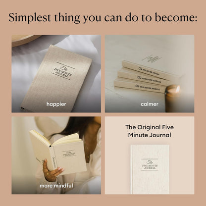 Intelligent Change The Five Minute Journal - Original Daily Gratitude Journal for Women & Men - Mindfulness, Happiness & Daily Reflection - Undated Planner - Affirmation Journal - Gifts for Women