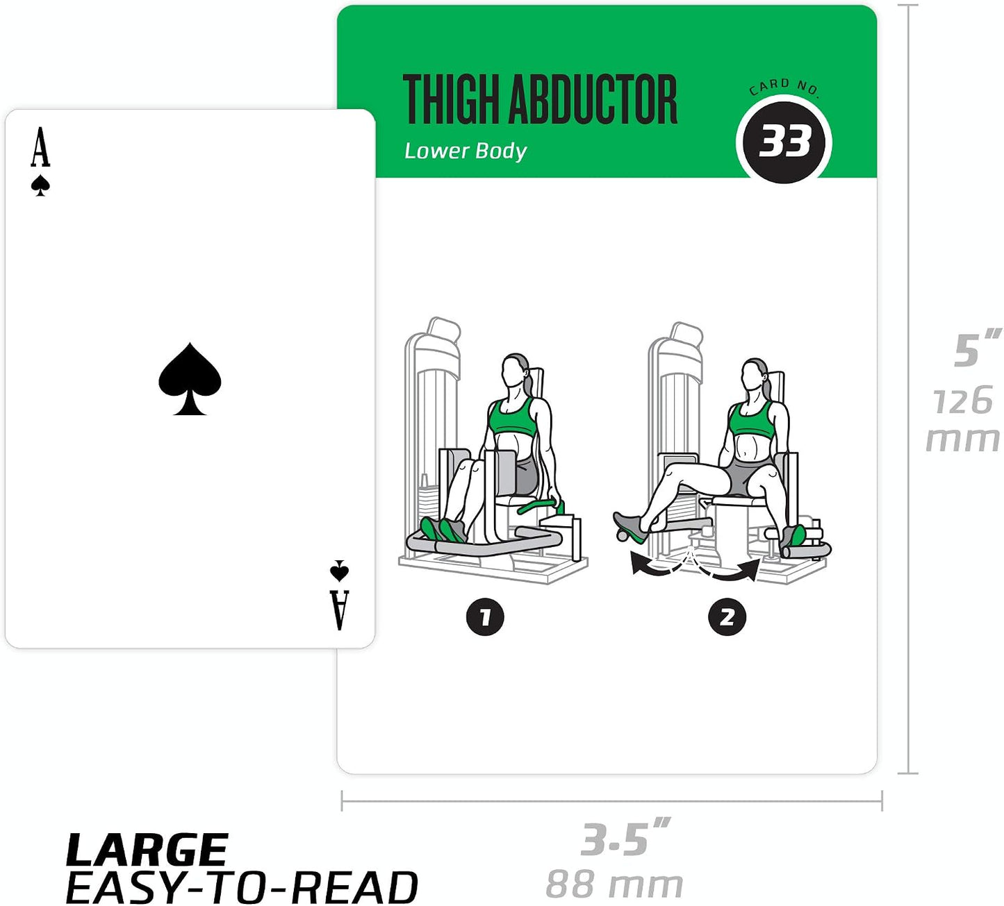 NewMe Fitness Pilates Workout Cards, Instructional Fitness Deck for Women & Men, Beginner Fitness Guide to Training Exercises at Home or Gym