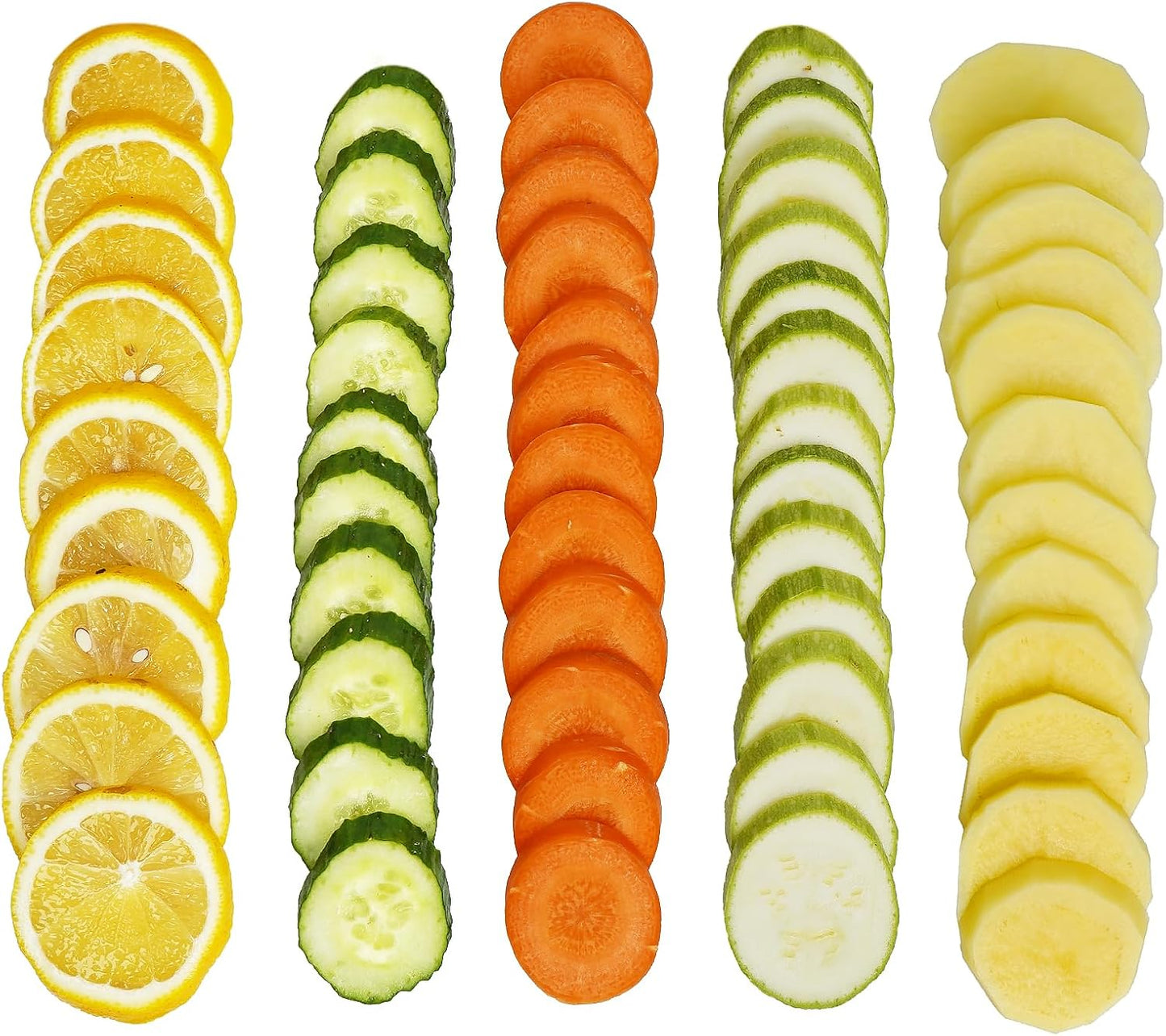 Safe Mandoline Slicer for Kitchen, Potato Slicer for Chips,Vegetable Cutter | Potato Slicer for Chips, 6 in 1 Vegetable slicer with Thickness Adjuster, Faster Kitchen Slicer for Meal Prep (Only Slice)