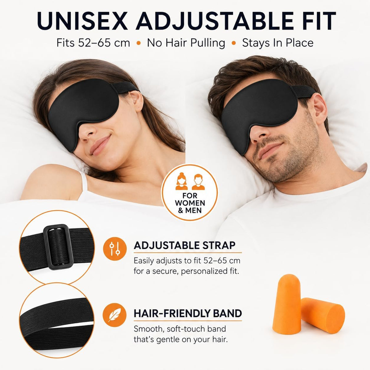 Cooling Sleep Mask with Mulberry Silk Surface & Removable Gel Pack