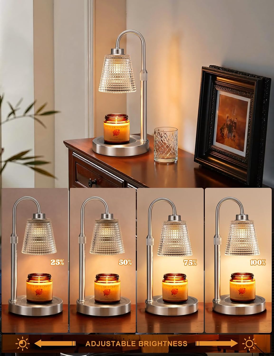 Candle Warmer Lamp with Timer Home Decor Birthday Gifts for Women