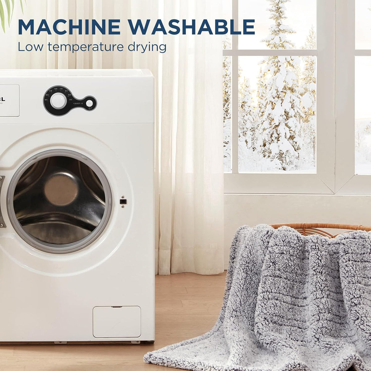 Westinghouse Electric Blanket Heated Throw, 6 Heat Settings, Grey