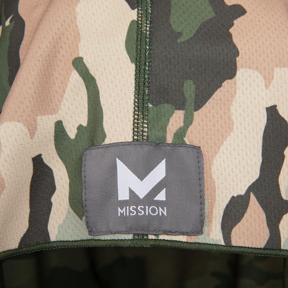 MISSION Cooling Hoodie Towel, Evaporative Cool Technology, Cools Instantly When Wet, UPF 50 Sun Protection, Contours Your Head to Stay in Place, Great for Sports, Fitness, Gym