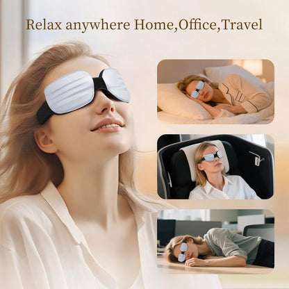 CLOZIA Sleep Mask for Men Women, Adjustable Sleeping Eye Mask, Blocking Eye Masks for Sleep, Soft Comfortable for Travel & Shift Work,Black