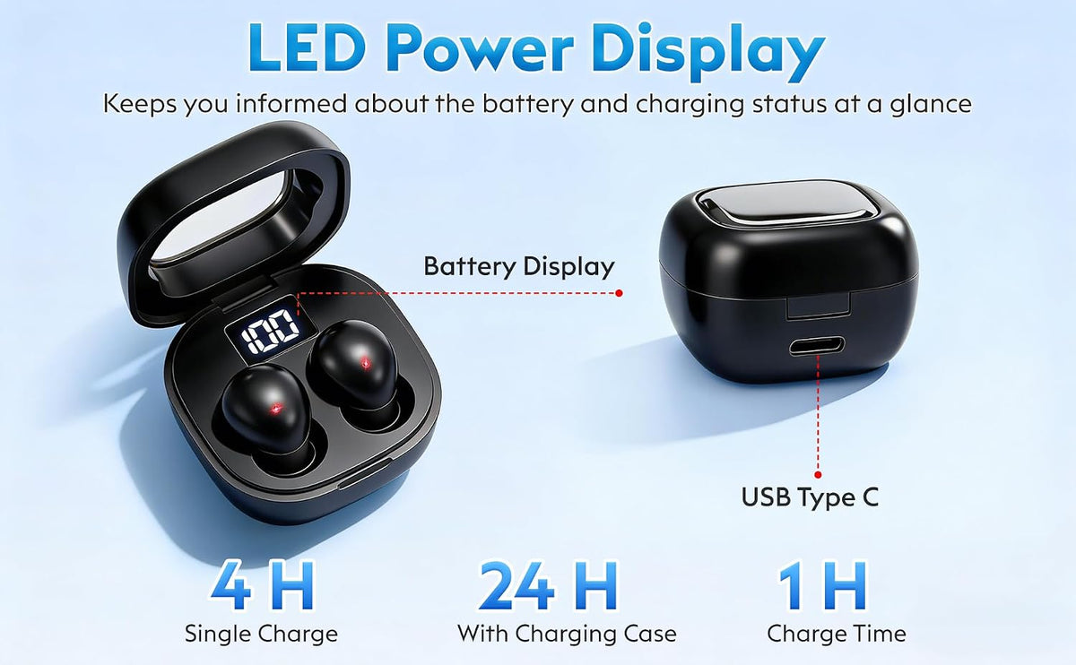 Mini Invisible Sleep Earbuds Wireless Bluetooth for Side Sleeper Small Ears