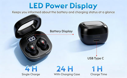 Mini Invisible Sleep Earbuds Wireless Bluetooth for Side Sleeper Small Ears