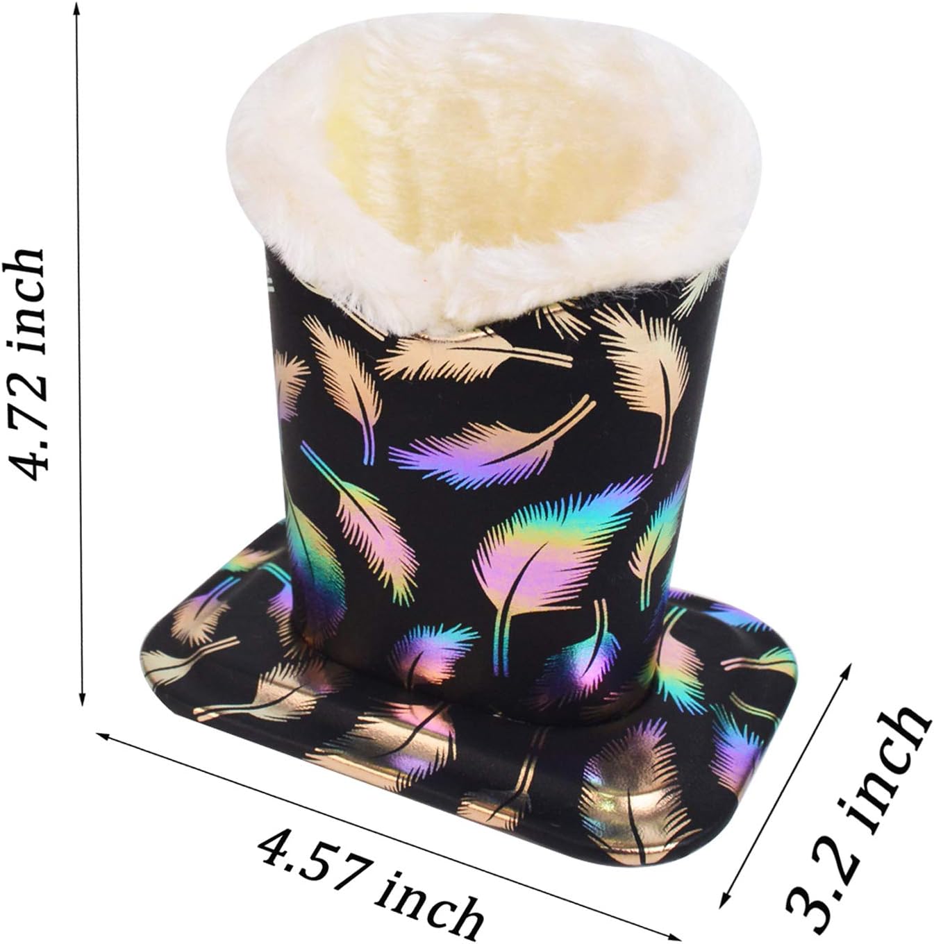 Pack of 2 Soft Plush Lined Eyeglasses Holder Stand Protective Glasses Holder Stand