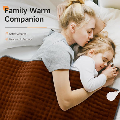 17"x33" Heating Pad XXXL for Back Pain, Extra Large Heated Pad for Neck/Shoulders/Legs/Knees/Feet/Cramps, Birthday Fathers Mothers Day Gifts for Mom Dad Women Men Grandma Her, 6 Heat Settings Auto-Off