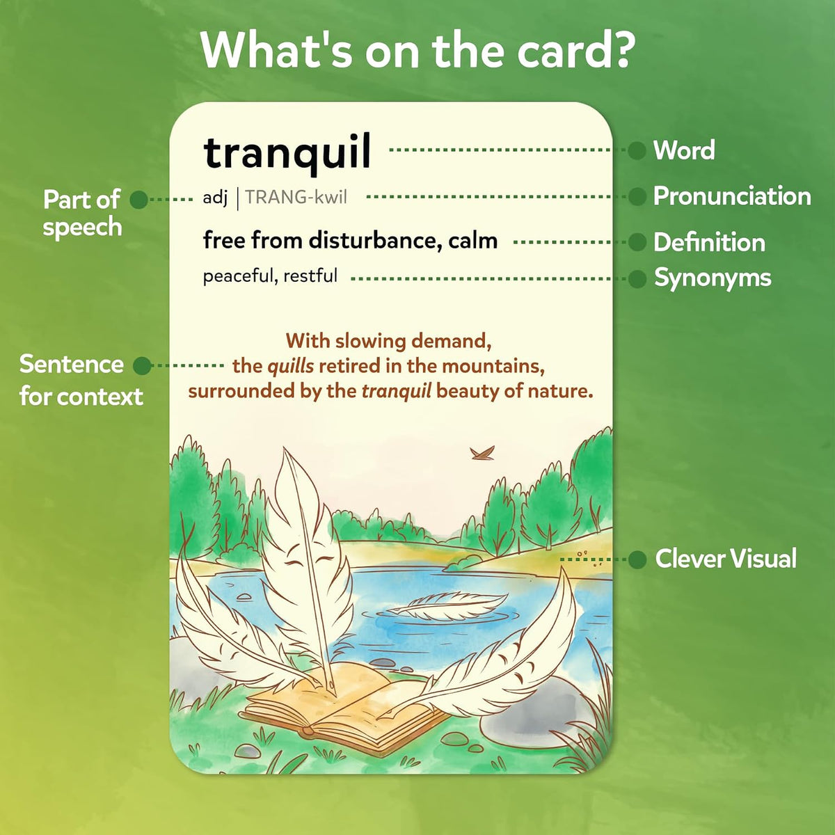 Skillmatics Vocabulary Flash Cards, SAT Prep – Wordables Level 3
