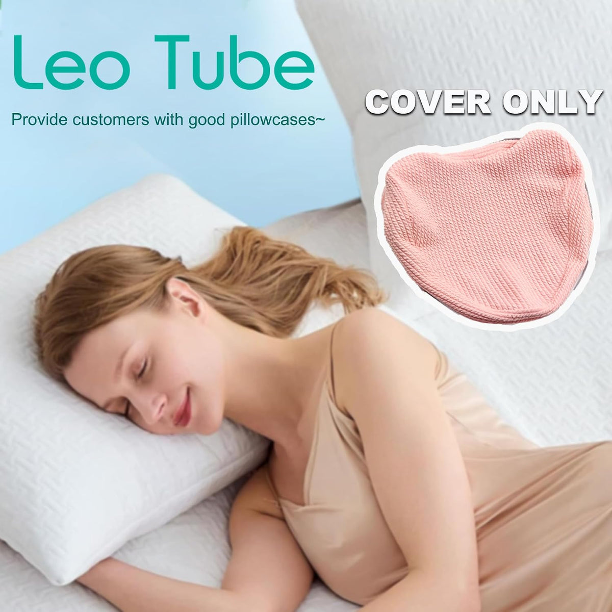 Knee Pillow Cover for Contour Legacy Knee Support Pillow (Gray)