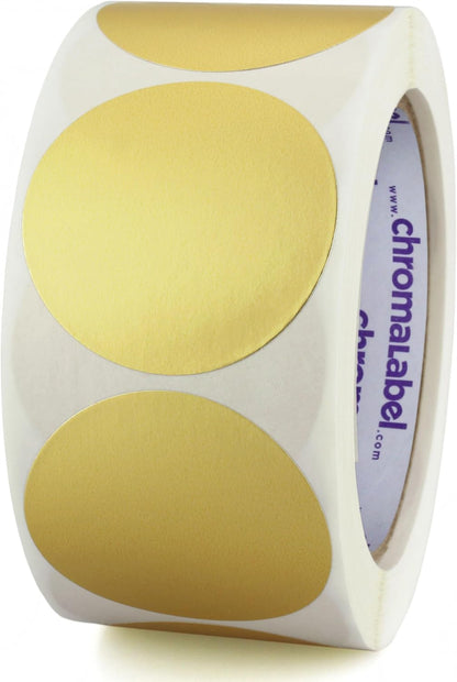 Fluorescent Green Dot Stickers, 2 Inch, 500/Roll | Writable Matte Paper Circle Stickers for Inventory, Classrooms, Offices, Retail, and Color Coding. Made in USA
