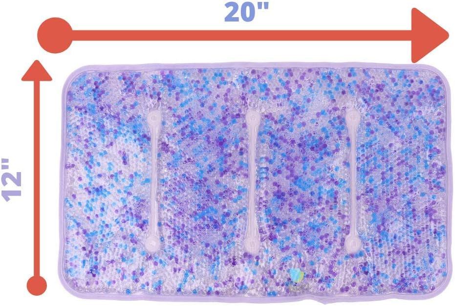 Hot and Cold Large Gel Bead Pack by FOMI Care | 20” x 12” | Ice Therapy for Back, Shoulder, Knee, Thigh Pain Relief | Premium Reusable, Oversized Wrap and Compress | Freezable, Microwaveable
