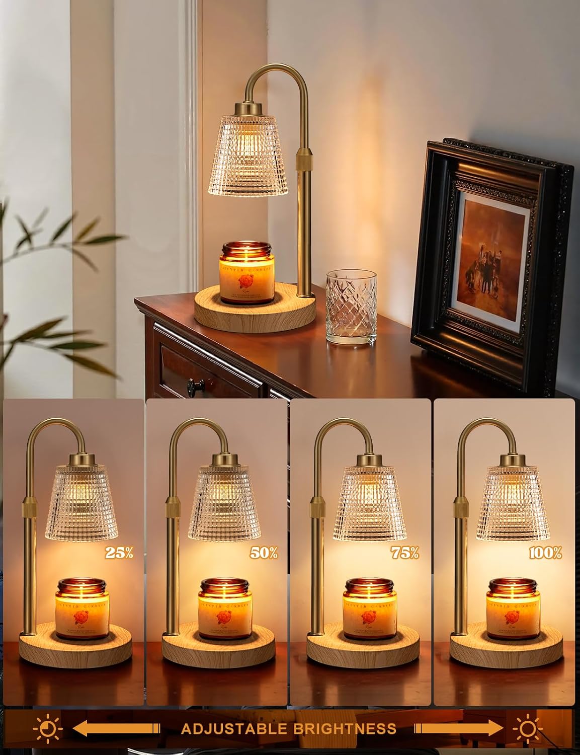 Candle Warmer Lamp with Timer Home Decor Birthday Gifts for Women