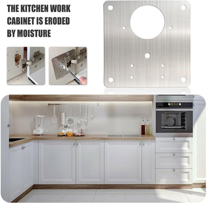 Cabinet Hinges Repair Plate,Stainless Steel Hinge Repair Brackets Kit,Kitchen Cupboard Door Hinge Repair Plate Kit Includes Fixing Screws,Protect Wooden Kitchen Cabinet Door,Furniture(2 PCS)…