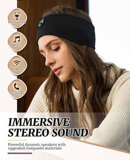 Perytong Sleep Headphones Wireless, Bluetooth Sports Headband Headphones with Ultra-Thin HD Stereo Speakers Perfect for Sleeping,Workout,Jogging,Yoga,Insomnia, Air Travel, Meditation (Grey)