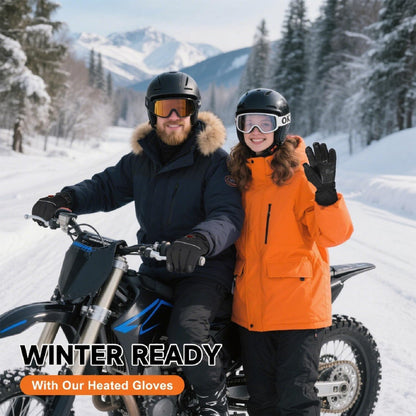 Heated Gloves, 5V 6000mAh Rechargeable Heated Gloves for Men Women, Waterproof & Upgrade Non-Slip Electric Heating Glove for Motorcycling, Hunting, Skiing, Outdoor Work