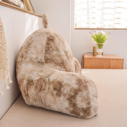 A Nice Night Ivory Reading Pillow, 18.5" Bed Wedge Pillows with Arms