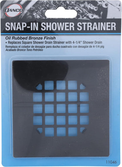 Danco Shower Hair Catcher Baskets, 6-Pack, Black (10739P)