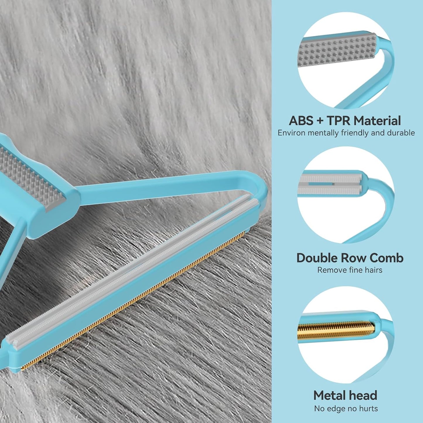 Pet Hair Remover, Dog and Cat Hair Remover, Carpet Rake, Carpet Scraper | Pet Hair Removal Tool, Carpet Rake for Pet Hair Removal, Pile Brush, Carpet, Car Cushions, Sofa, Pet Bed, Furniture, Rug