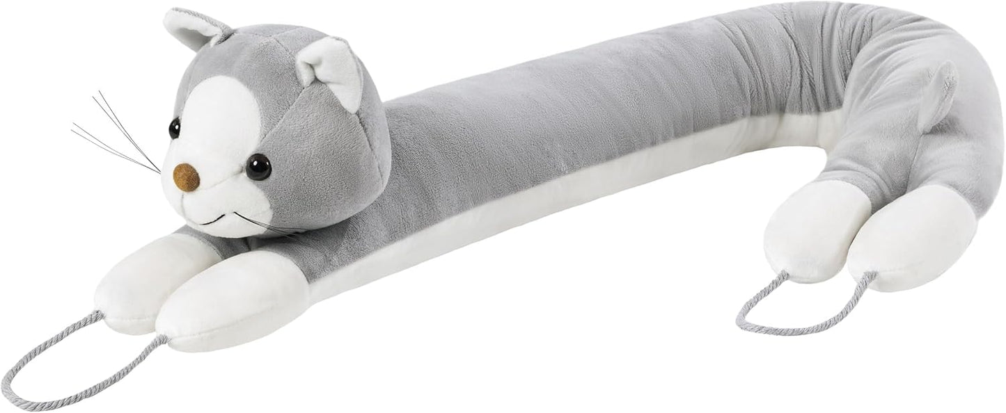 Door Draft Stopper Blocks Hot and Cold Air, 38", Yellow Dog | Blocks Wind and Noise, Weighted Sand and Cotton Filling, Convenient Hanging Loop for Storage, Adorable Animal Design