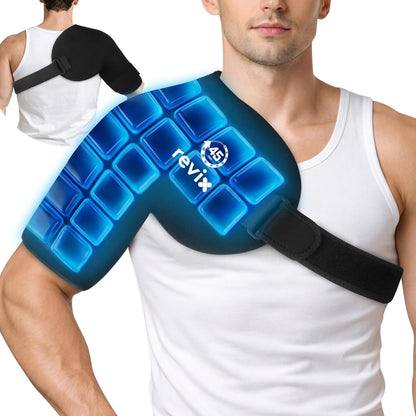 REVIX 45-Min Long-Lasting Shoulder Ice Pack Wrap for Rotator Cuff Surgery