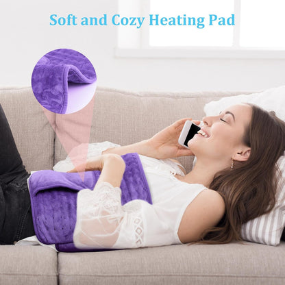 COCOBELA Heating Pad Period Cramps, 12x24 Pad+20" Belt, Purple, Women Gift