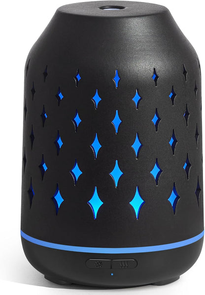 InnoGear Essential Oil Diffuser, 150ml Ceramic Stone Diffuser Handcrafted Aromatherapy Diffusers Ultrasonic Cool Mist Humidifier Vaporizor with 2 Mist Modes Waterless Auto Off for Room Office, White