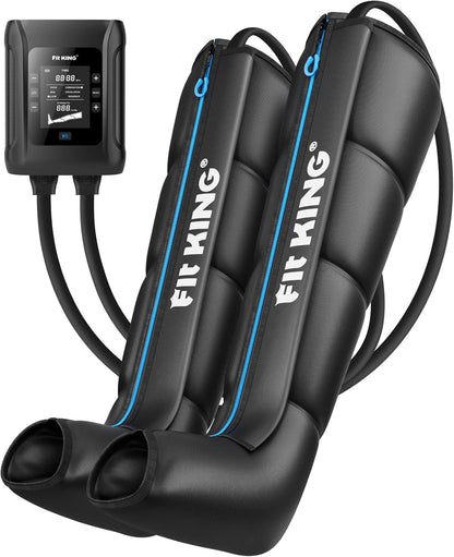 FIT KING Air Compression Leg Massager Recovery System Cordless M | FSA-HSA, Professional Compression Boots, Leg Compression, Sequential Compression Therapy, Fast Athlete Recovery & Circulation