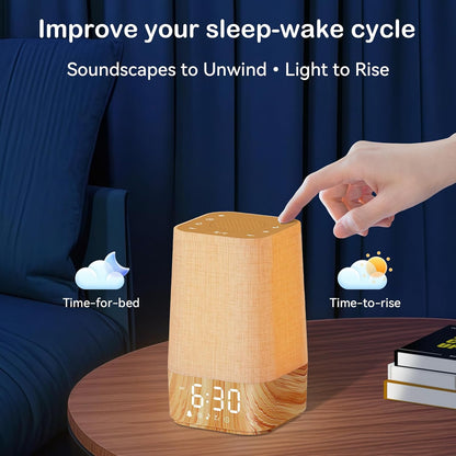 Sunrise Alarm Clock with Sound Machine, Gentle Wake Up Light for Bedroom