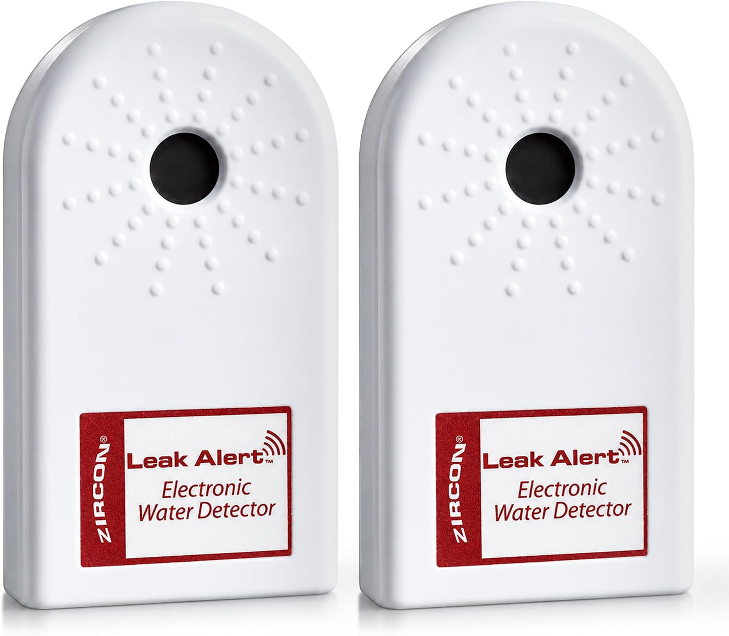 Zircon® Leak Alert™ Water Leak Detector, Loud 90 dB Water Alarm | Detect leaks before costly water damage near water heaters, appliances and plumbing fixtures; no setup required