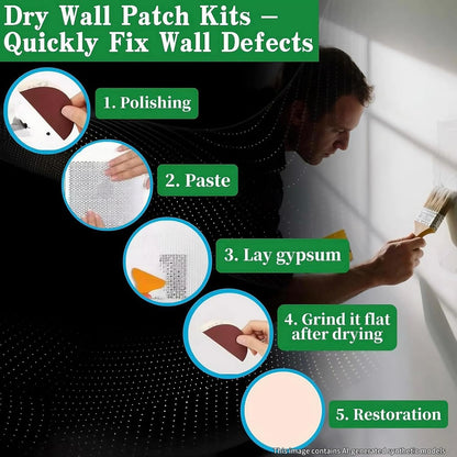 Drywall Repairs Patch Kit, Wall Patch Repair Kit, Drywall Hole Repair Patch | 14 Pack Drywall Repair Kit, 2" Drywall Patch Wall Repair Patch Small Hole Patch Repair for Drywall Dry Wall Hole Repair Patch