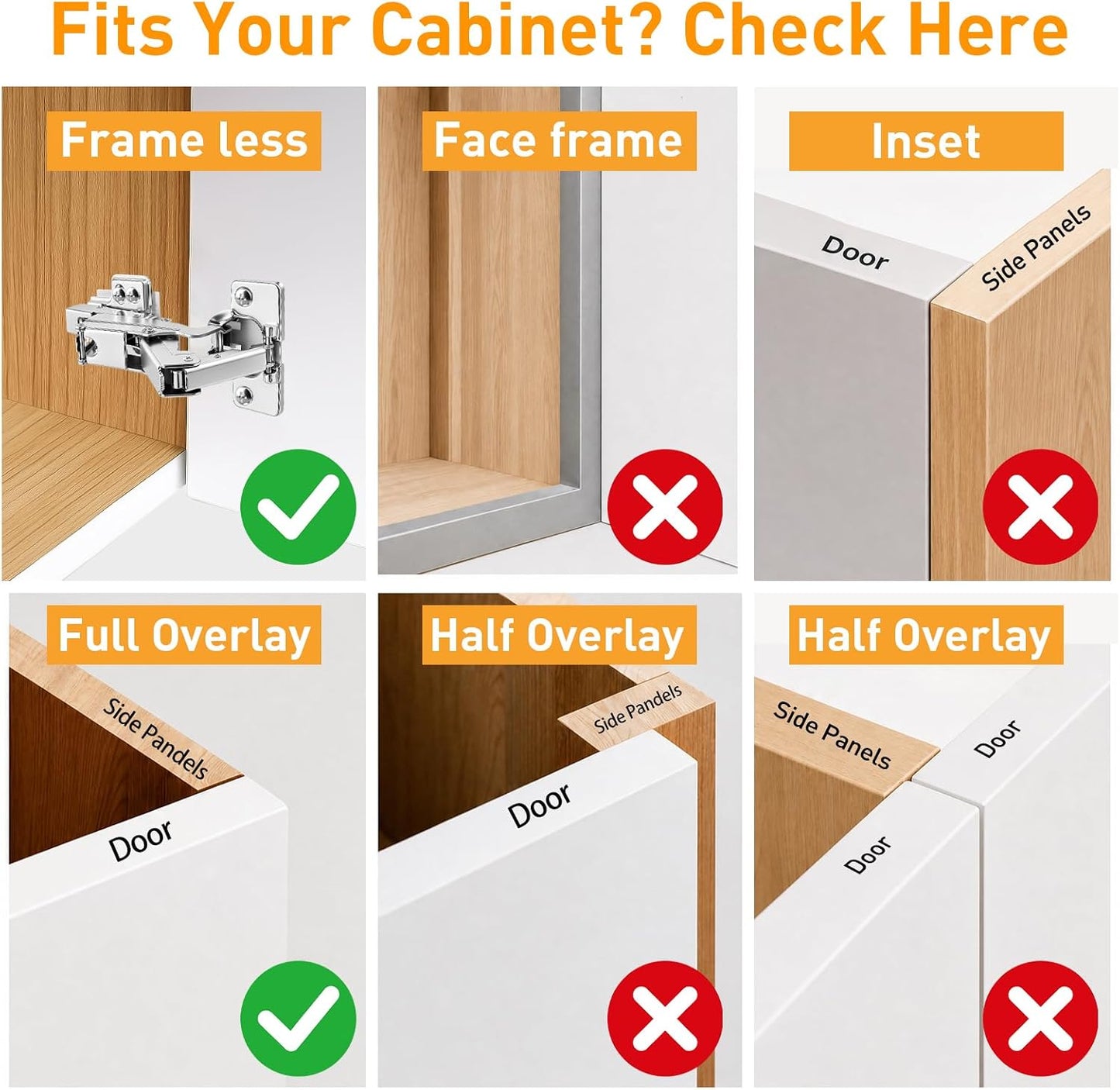 Cabinet Hinge Repair Plate Kit, 12Pcs Hinges Repair Fixing Plates | Stainless Steel for Kitchen Cupboard Door Replacement Rust Resistant With Mounting Screw
